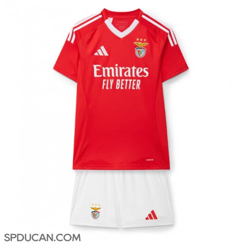 Dječji Nogometni Dres Benfica Domaci 2024-25 Kratak Rukav (+ Kratke hlače)